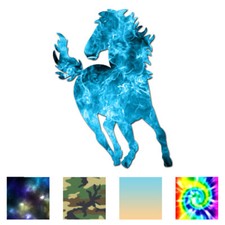 Horse Bronco Stallion - Decal Sticker - Multiple Patterns  Sizes - ebn1351