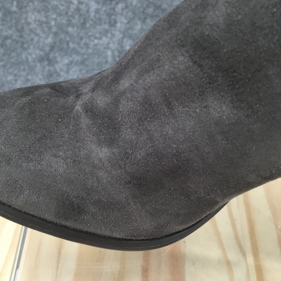 Style & Co Botas Mujer 7 M Masrinaa Botín Gris Cremallera Lateral Tacones Bloque Foto 4 de 4