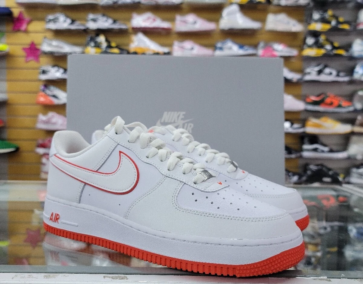 Nike Air Force 1 '07 Sneakers in White and Red