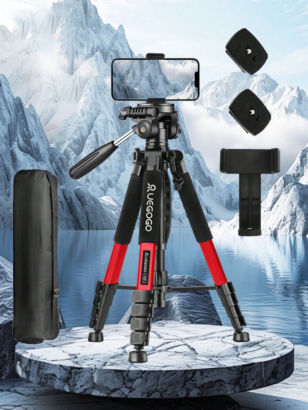 U188 Camera Tripod, Suitable For Canon Nikon, Mobile Phone Tripod, 74 Inch Light