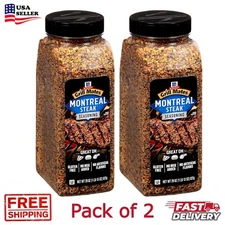 2 PACK McCormick Grill Mates Montreal Steak Seasoning. Each 29oz - FREE SHIPPING