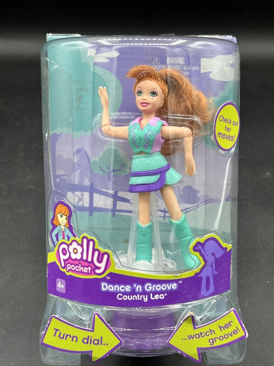 2006 Polly Pocket Mattel #k9439 DANCE 'N GROOVE Country LEA check