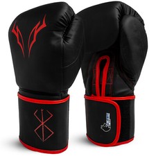 Berserk Anime Beast of Darkness H&L Boxing Gloves 14oz Black/Red Kentaro Miura