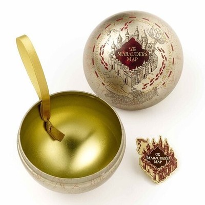 Harry Potter Christbaumschmuck mit Ansteck-Pin Marauders Map Neu & OVP