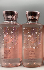 Bath  Body Works Pink Suede Body Wash Full Size 10 Fl Oz S/2 7001A