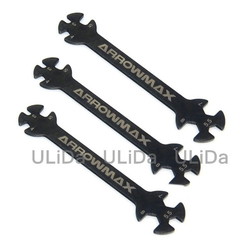 3PCS Arrowmax Special Tool Wrench for Turnbuckles 3 4 5.5 7 8 Hobby Model Car