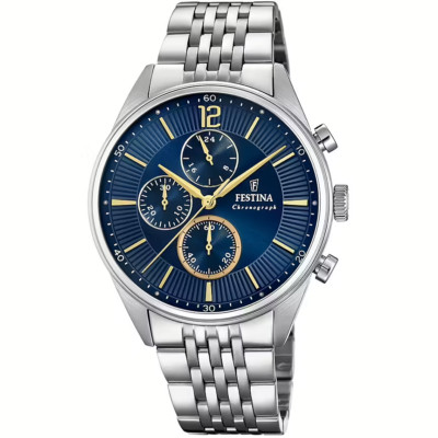 FESTINA TIMELESS CHRONO QUARZ REFERENZ F20825/3 NEU OFFIZIELLE GARANTIE