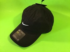 NIKE Baby Infant Unisex Snapback Hat One Size Black w/White 100 Cotton