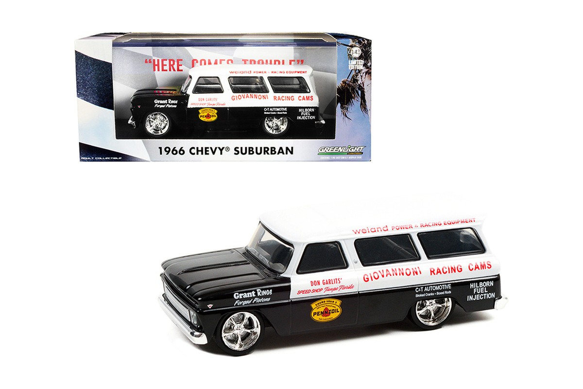 1966 シボレー・サバーバン - ドン・ガーリッツ・スピードショップ 1966 CHEVY SUBURBAN - DON GARLITS' SPEED SHOP 1/43 scale DIECAST