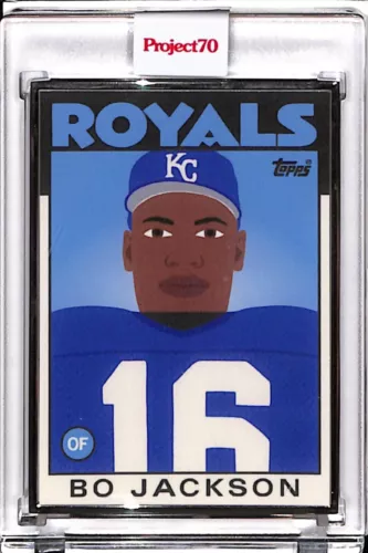 2021 TOPPS PROJECT 70 #234 BO JACKSON BY KEITH SHORE P70 AP SILVER FRAME 02/51