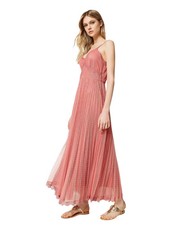 Abito lungo in tulle plumetis Twinset