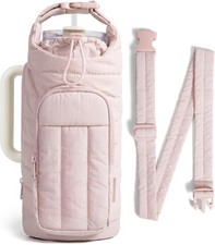 BAGSMART Water Bottle Holder Bag with Strap, 40/32 oz Crossbody Bag Gym Accessor