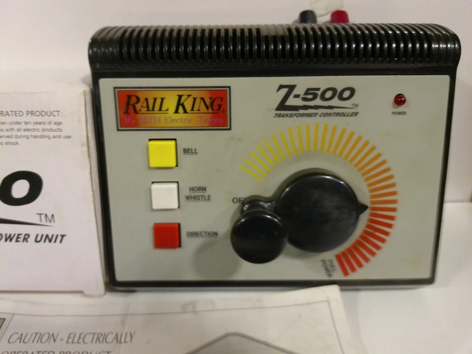 Railking By MTH O Scale Z 500 Hobby Transformer 40-500 POWER UNIT + CONTROLLER - Image 2 of 3