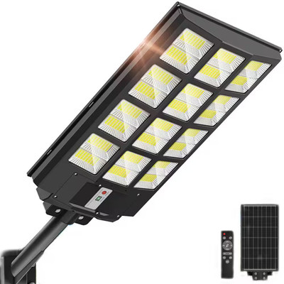 Solar 8000-Watt 7000K LED Street Flood Work Light Outdoor Motion Sensor Dusk to