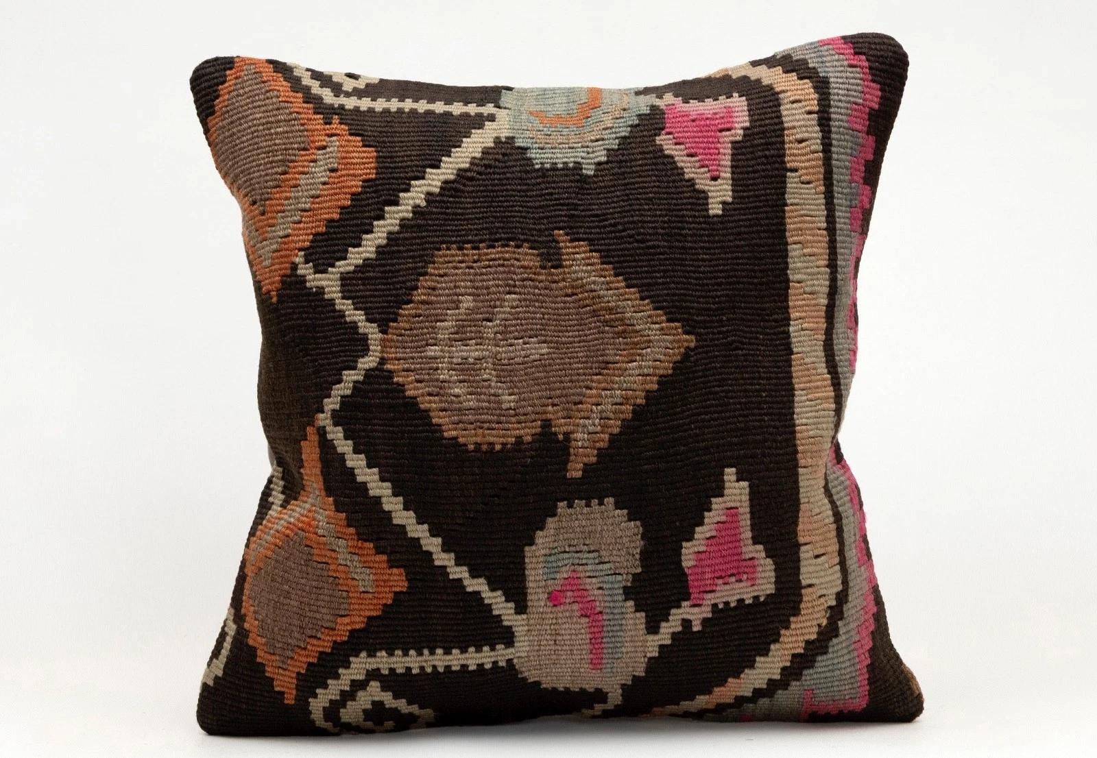 Decorative Pillow Cover, 16x16 in, Ethnic Pillow, Throw Pillow, Sofa Cushion