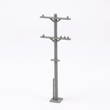 HO Scale Utility Pole Slender for Railway Scenes, Model Railroaders