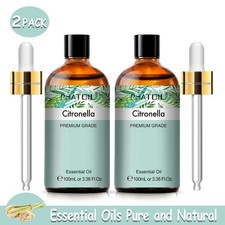 100ml Pure Citronella Essential Oil for Cleaning,Diffuser,DIY Candle Soap Making