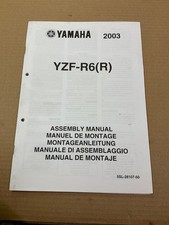 NOS GENUINE YAMAHA WORKSHOP SET UP ASSEMBLY MANUAL YZF-R6 YZF R6 (R) 5SL 2003