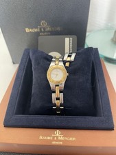 Baume & Mercier Linea Damen Uhr Stahl vergoldet Quarz Mit Box Full Set