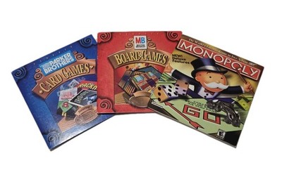 Lot Of 3 CD-ROM Games Monopoly, Board Games, Card Games EUC
