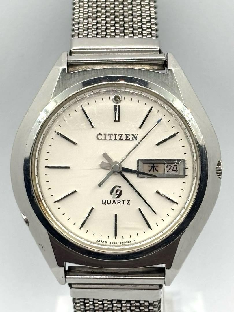Rare Citizen Crystron Quartz Watch 38mm 1974 Vintage 86
