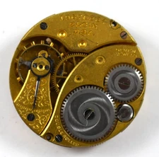 Vintage Elgin Grade 442 3/0s 7J Pendant Set Pocket Watch Movement lot.qh