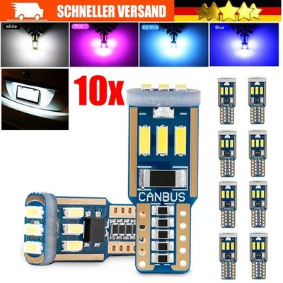 10STK. T10 W 5W CANBUS SMD LED Auto Innenraumbeleuchtung Standlicht Birnen