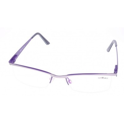 San Marco Brille Herren Damen  Lila Rechteckig 8468-11 Metall