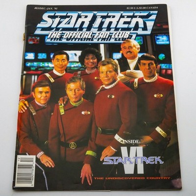 Star Trek The Official Fan Club Magazine Dec-Jan 1991 #83 Star Trek VI Paramount