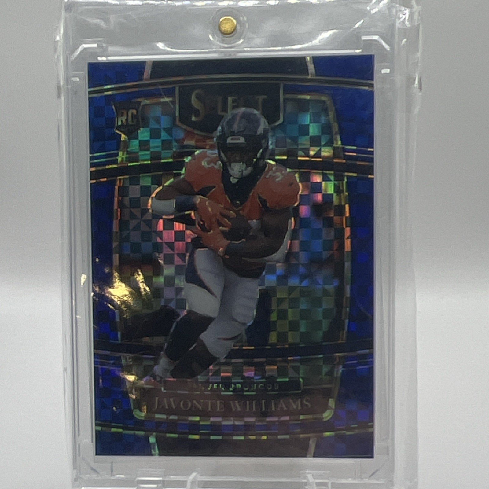 Panini Select 2021 Javonte Williams Blue Prizm Rookie #57 Broncos Concourse /199