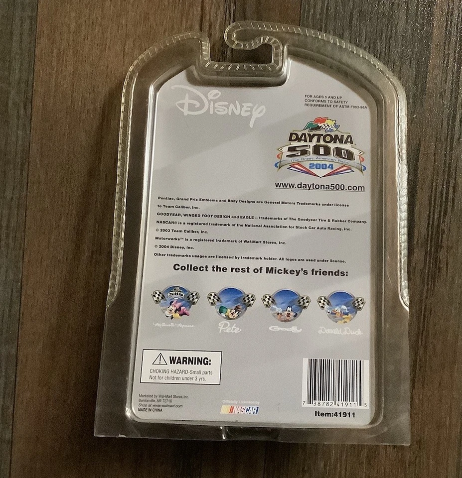 Disney 2004 Mickey Mouse NASCAR Daytona 500 Diecast Chevrolet Monte Carlo - Image 2 of 2