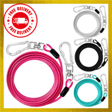 Jenico Premium Tie Out Cable for Dogs Up to 500 Lbs, 10 to 50 Feet, Heavy Duty