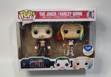 Suicide Squad Metallic 2‑Pack FYE Exclusive Joker & Harley Quinn  DC Funko Pop