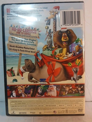 Merry Madagascar (Widescreen DVD, 2009) Chris Rock Ben Stiller NEW SEALED - Picture 2 of 2