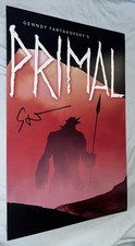Genndy Tartakovsky Signed 12x18 Photo Primal With Proof