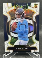 2025 Select - Cam Ward - Concourse White Prizm RC /35 Titans #26