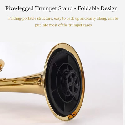 Trumpet Stand Trumpet Care Kit Mouthpiece Valve Snake Brush Kit Portable Holder