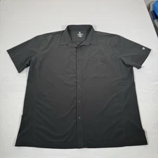 Kuhl Shirt Mens 2XL Black Button Up Renegade Tufflex Stretch Outdoor Hike Basic