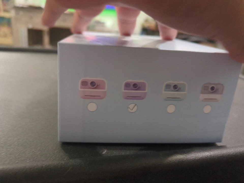 Cámara de impresión para niños modelo M8 pantalla de 2,4" con tarjeta de 32 GB PÚRPURA Foto 2 de 4