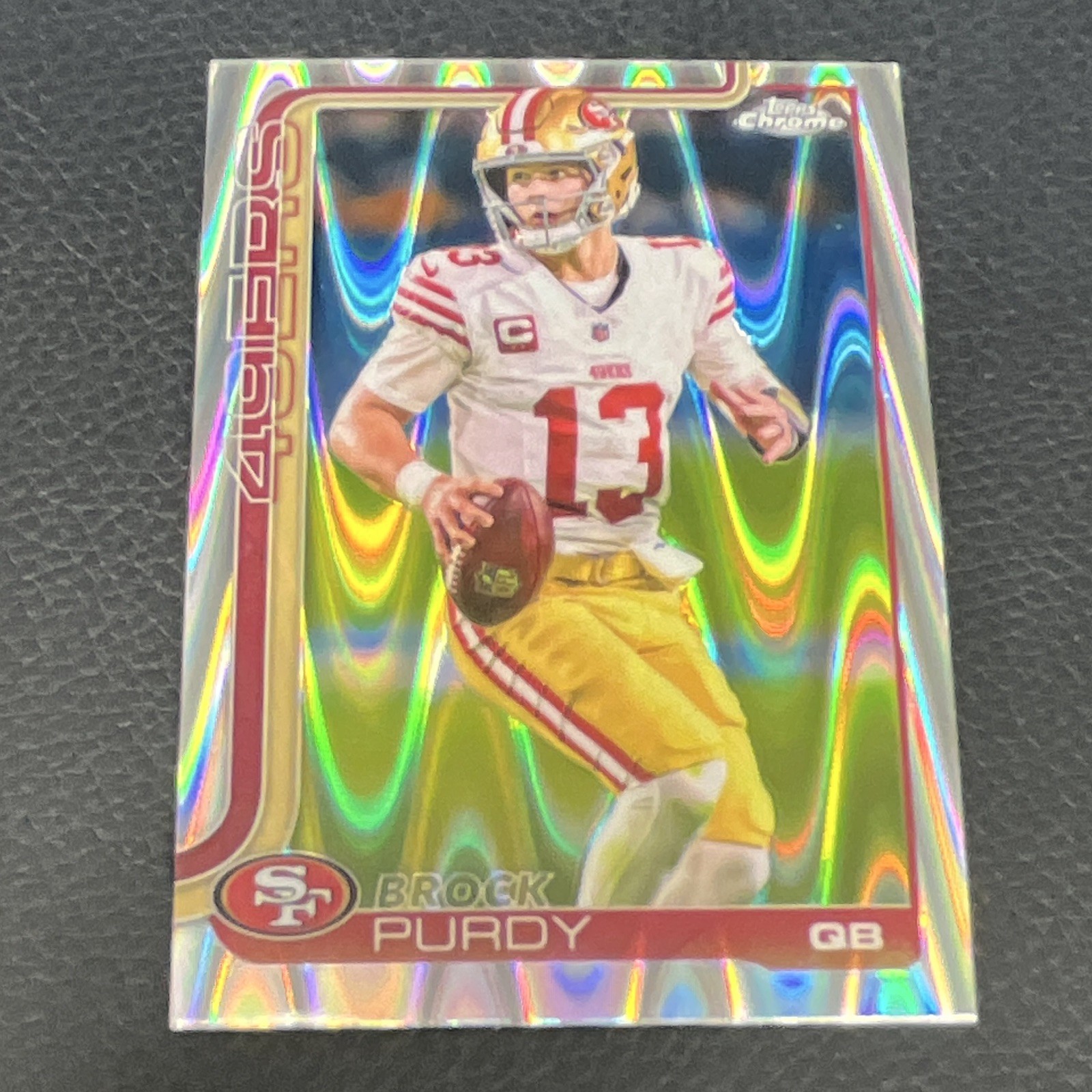 Topps 2025 Chrome Brock Purdy San Francisco 49ers #262 RayWave Refractor