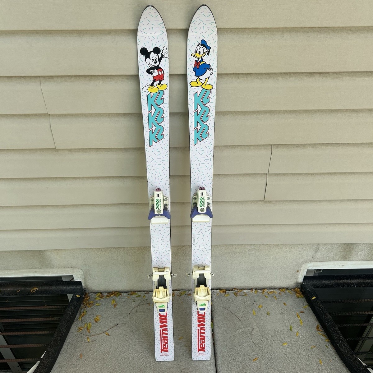 RARE VINTAGE 1980'S K2 WALT DISNEY MICKEY MOUSE Donl Duck SKIS