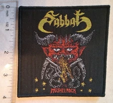 Sabbat Muskelrock Black Border Woven Patch