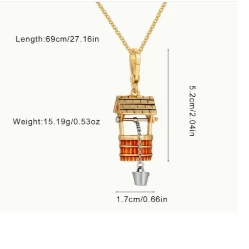 Colar longo pingente Juicy Couture Wishing Well novo - Imagem 4 de 4