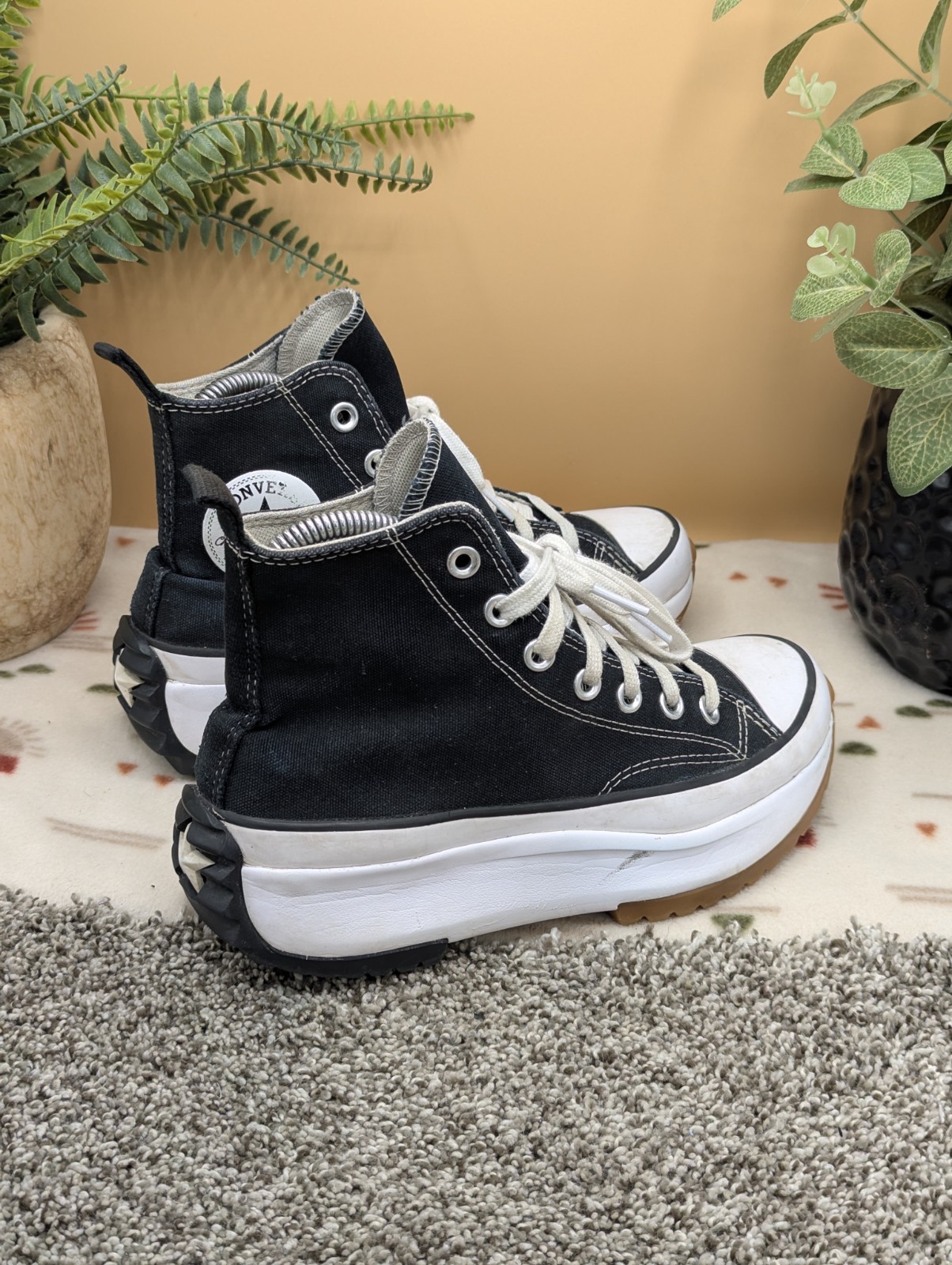 SAOLA Scarpe Converse CTAS alte suola grossa donna taglia 6 5 comode plateau***