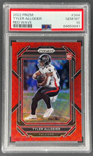 Tyler Allgeier 2022 Panini Prizm RC Red Wave /149 PSA 10 Falcons Cardinals RB