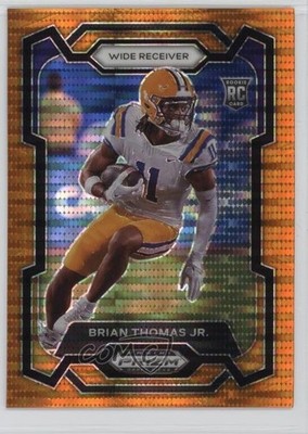 2024 Panini Prizm Draft Picks Orange Pulsar 10/49 Brian Thomas Jr Rookie RC 1cx4