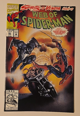 Marvel Comics Web Of Spider-Man # 96 NM Venom & Ghost Rider