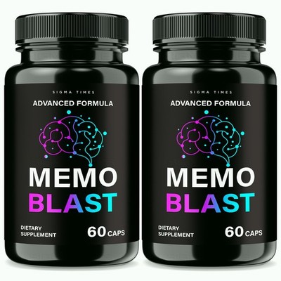 Memo Blast Capsules - MemoBlast Brain and Memory Support Formula - 2 Pack