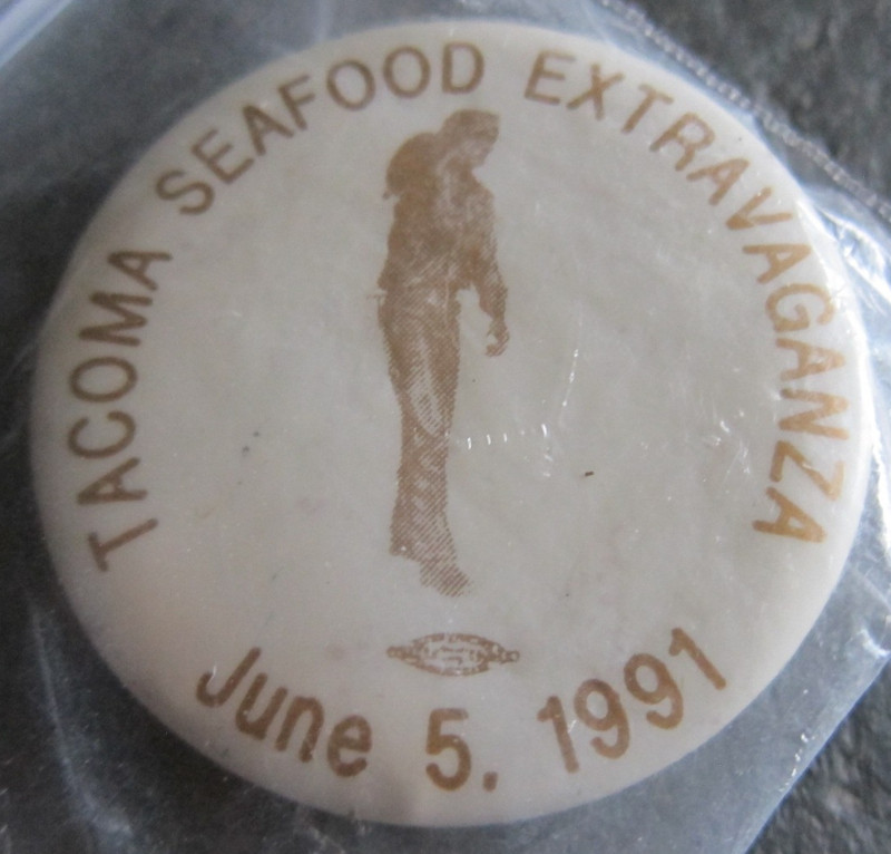 1991 Tacoma Wa Puget Sound Seafood Extravaganza Pin back Button