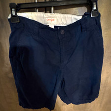 CAT JACK NAVY BOYS CHINO SHORTS COTTON CANVAS REGULAR FIT BUTTON SZ 12